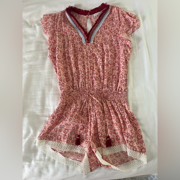 Poupette St. Barth Floral Kids Romper - Picture 1 of 4